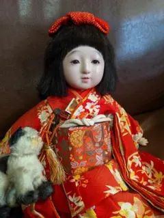 樫村瑞観 自由人形 麗しのお嬢様 鳴きます！ 検)市松人形