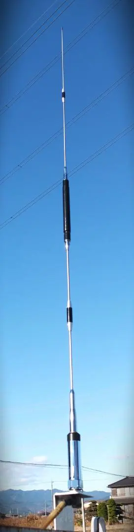 AM（送料込）センターローディングアンテナ25-30MHz 1/4λ 耐圧2KW