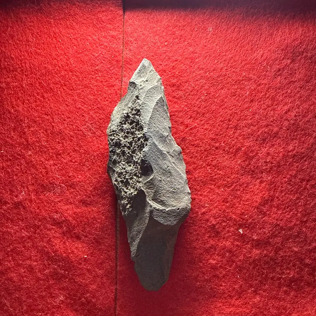 原始人 アイヌ 仕様 尖頭器 b 石器 模写サヌカイト ポイント 槍