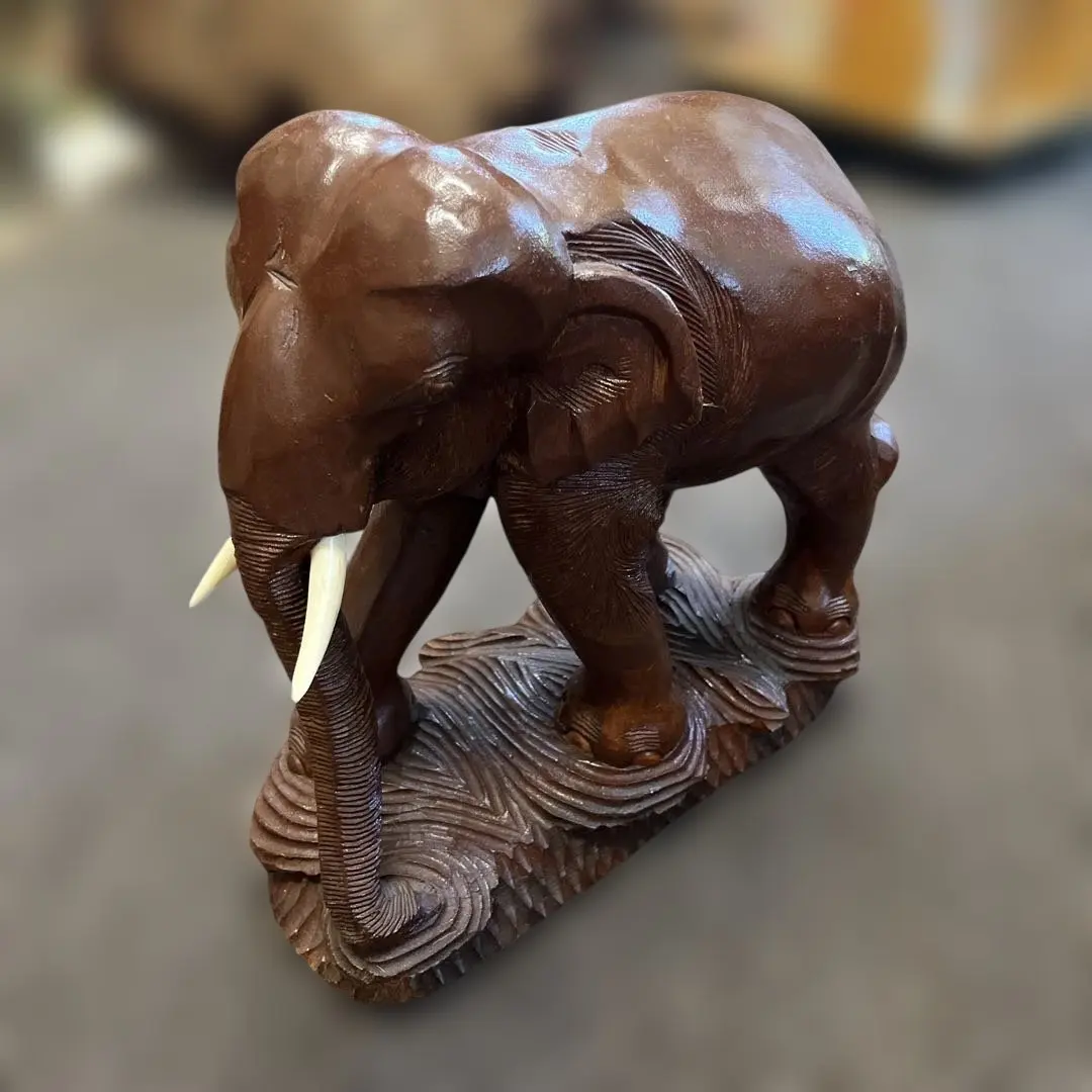 ストラップ ゾウ 動物占い 新品未使用 K107465694 - ストラップ