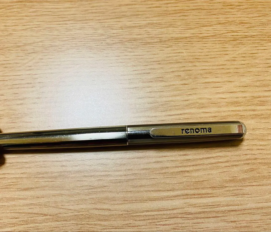 廃盤renomaシルバー ロジュウム仕上げ万年筆 ref200-1