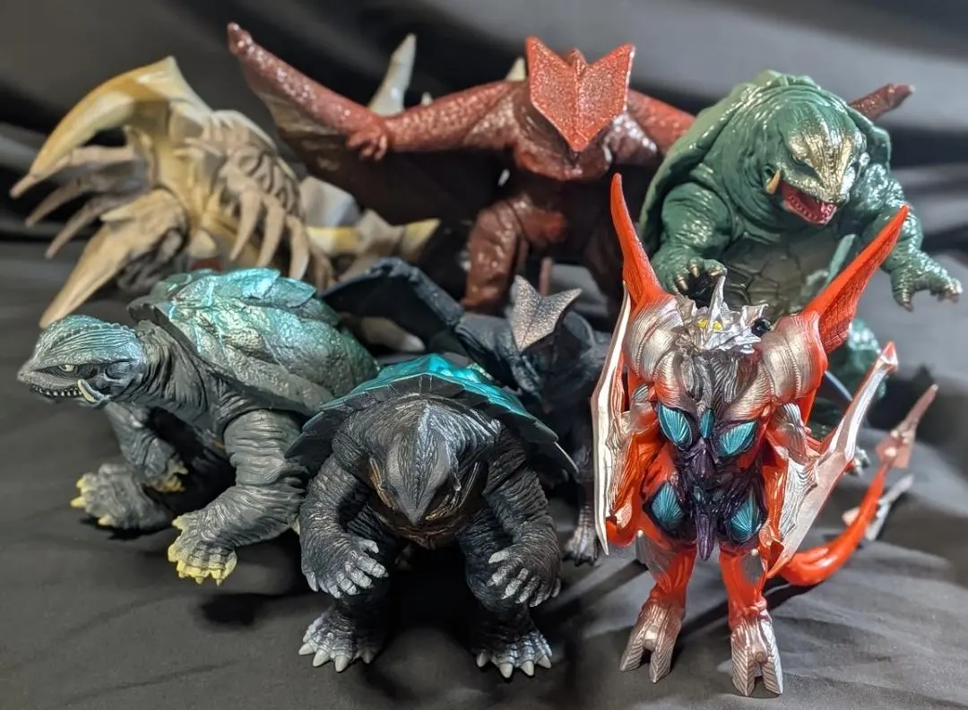 ガメラソフビ11体セット昭和平成当時物ギャオスバイラスバルゴンジグラ