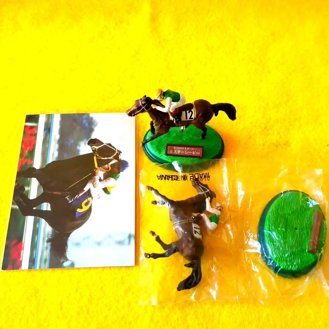 ♘ミスターシービー七宝焼銘々皿5枚セット♘競馬馬