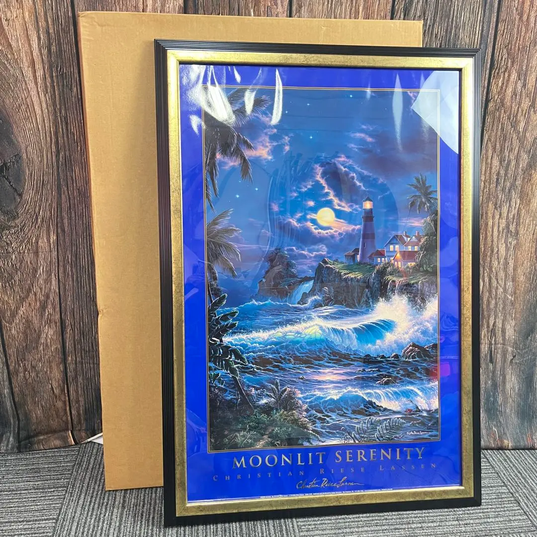 クリスチャンリースラッセン【保証書あり100万円の絵画】マウイムーンⅡ