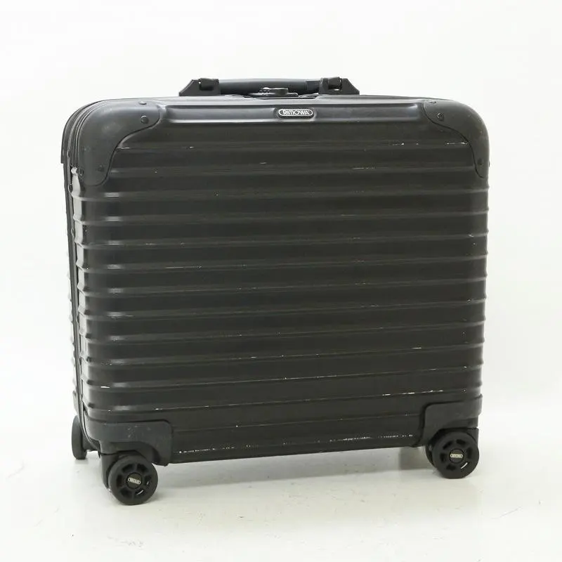 ☆ RIMOWA リモワステルスビジネストロリー4輪ブラック重厚感