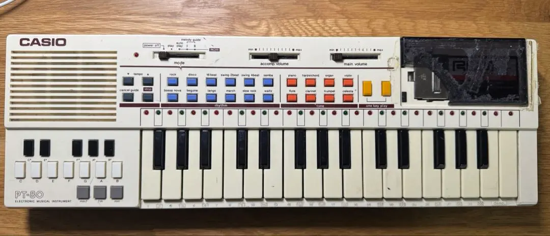 カシオ弾けますと〜んPT-80 ROMパック3個付き25エ416