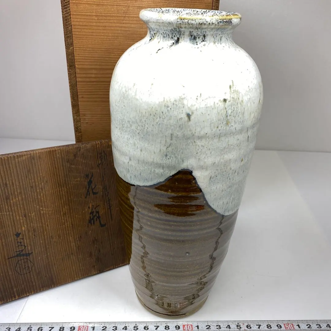 清水六兵衛造舟形花生茶道具花器素焼き骨董品時代物焼き物