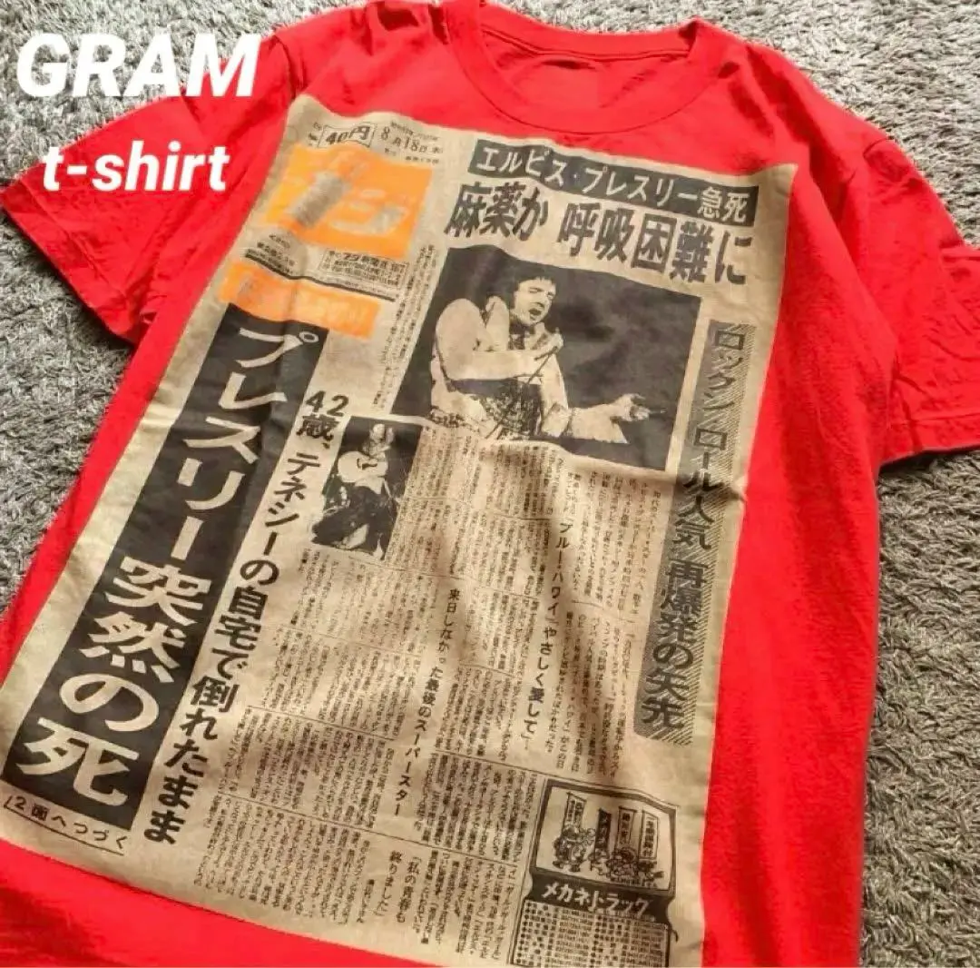 杉浦逸生Tシャツ当時物デッドストックブルーハーツ手刷りGRAM