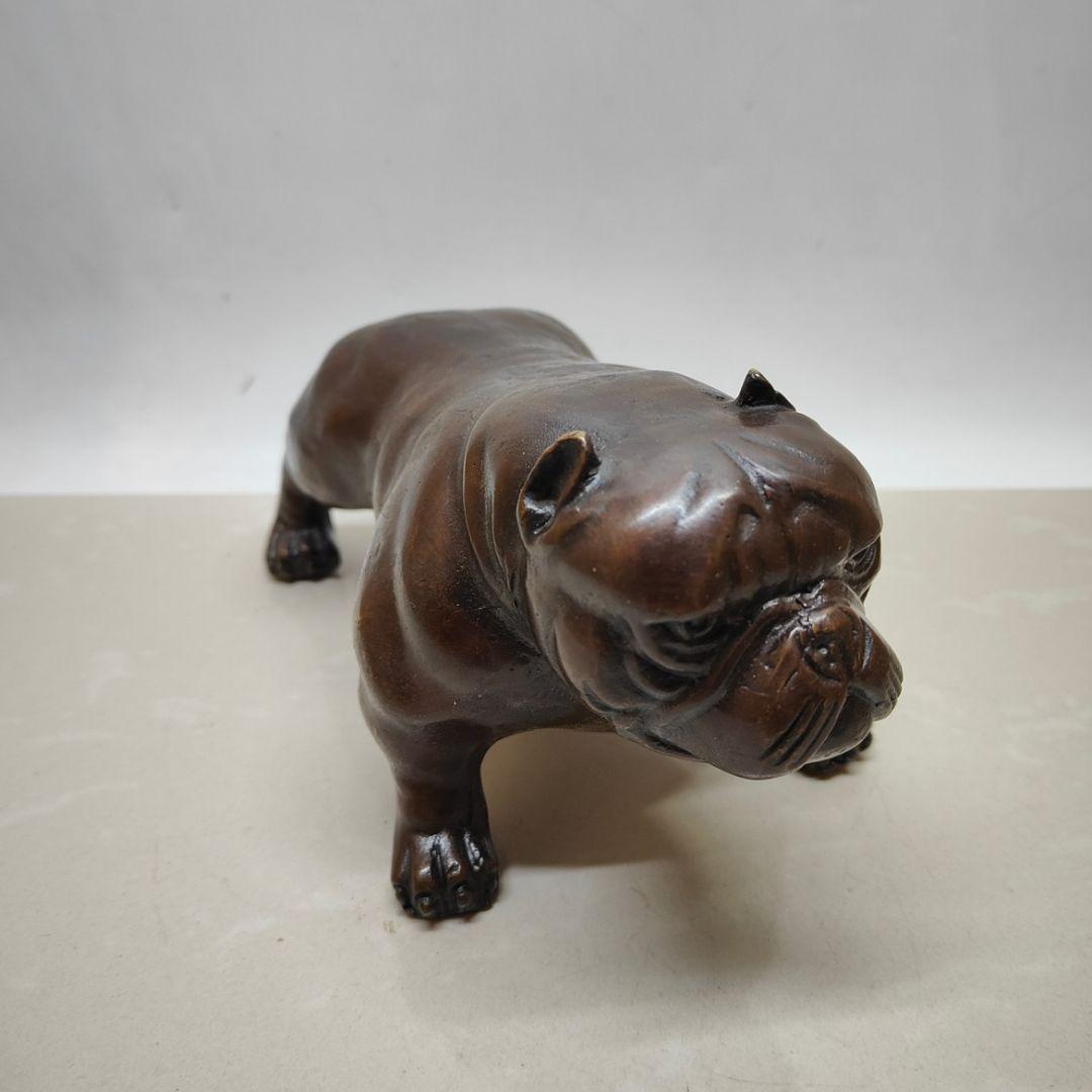 銅器 悪覇犬 茶道 茶寵 集財 旺財 卓上 置物 装飾品 工芸品