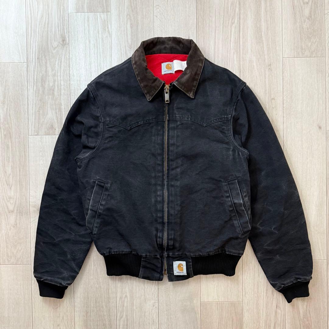 激レア!!】80s Carhartt サンタフェジャケット 墨黒 鬼フェード