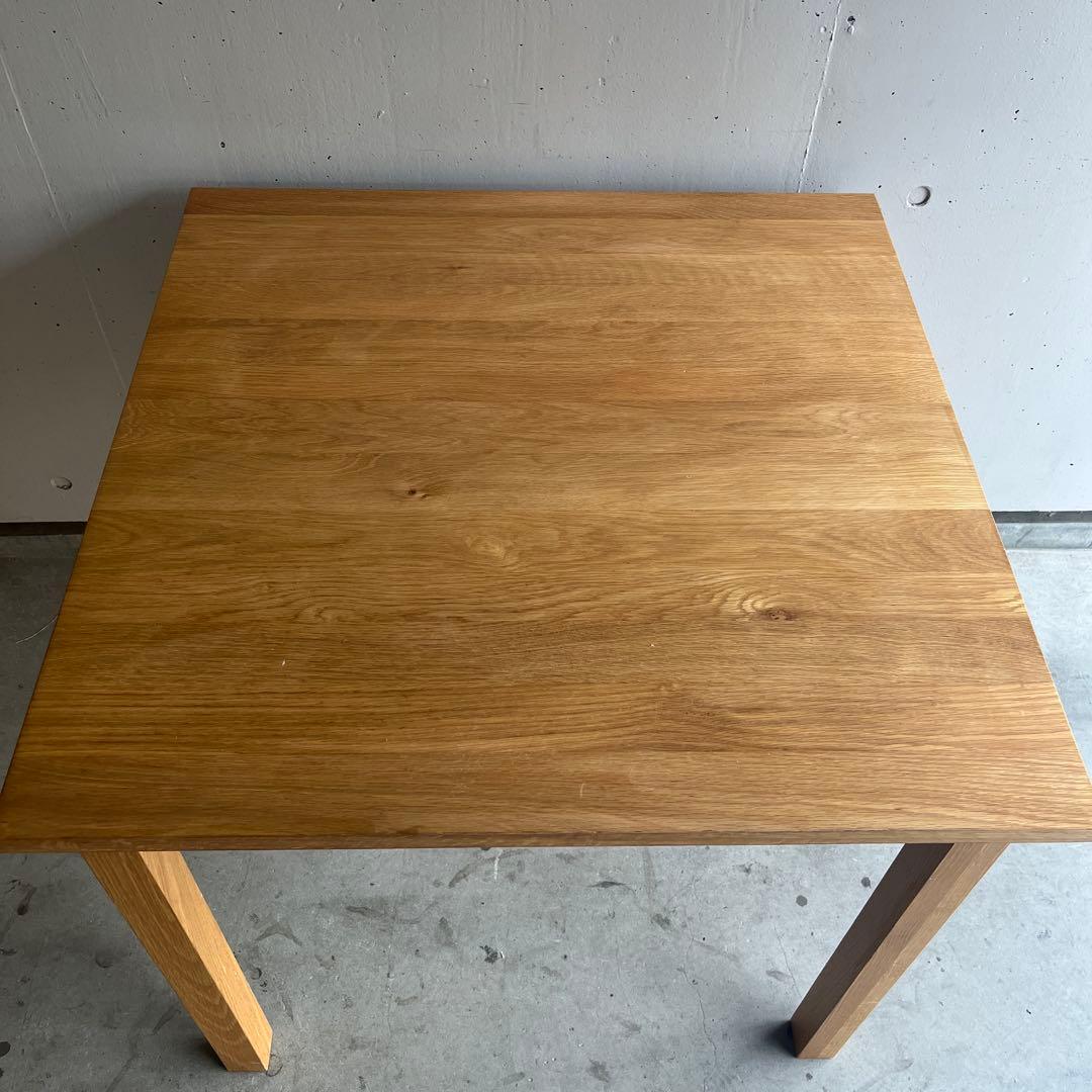 美品・廃盤希少★無印 無垢材ダイニングテーブル 幅８０ｃｍ・オーク材