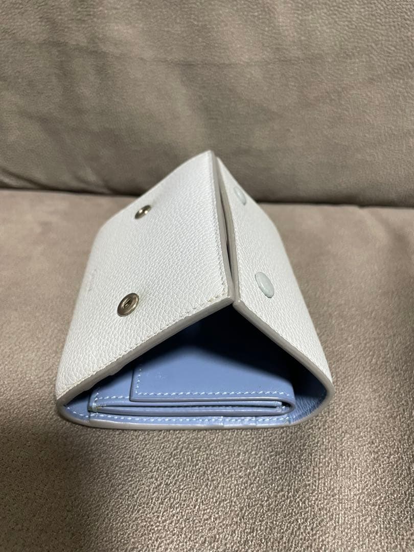 美品 セリーヌ　レザースモールフェールデッド　マルチファンクション　三つ折り財布