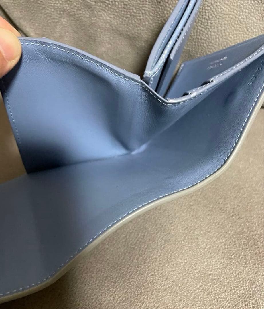 美品 セリーヌ　レザースモールフェールデッド　マルチファンクション　三つ折り財布