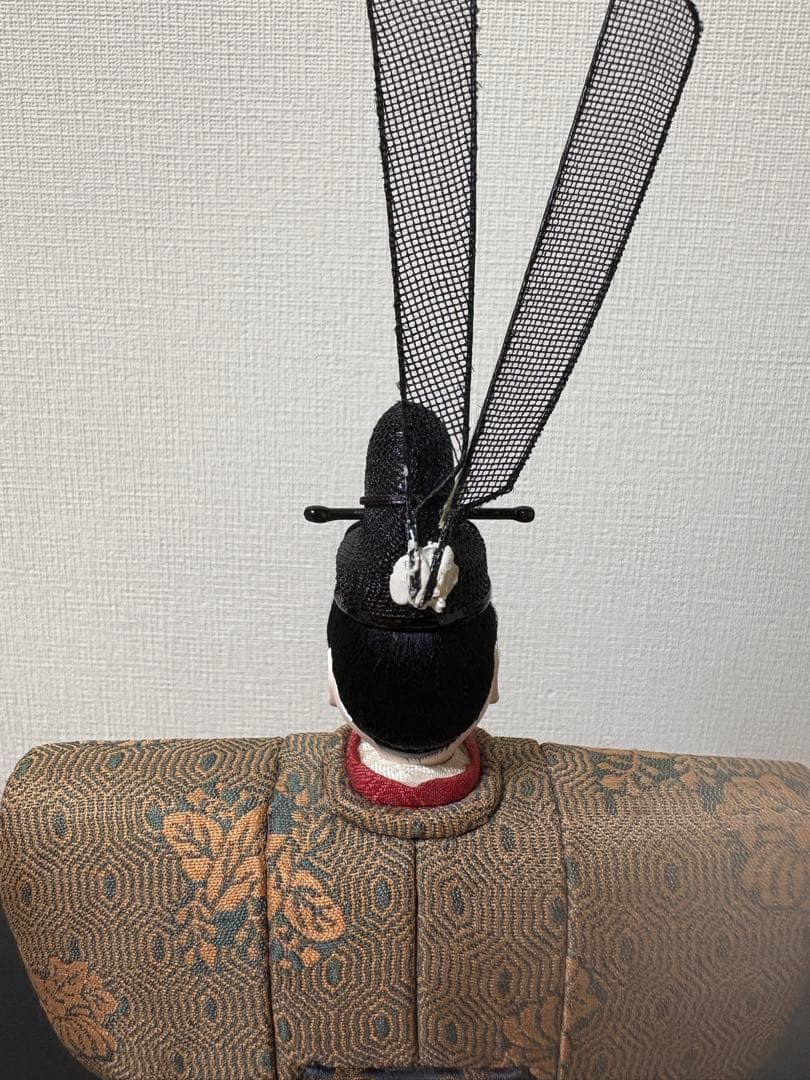 立雛人形セット　※烏帽子の羽破損