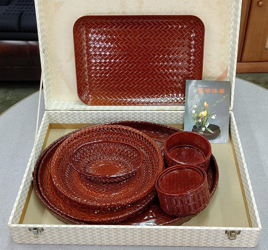 c651 露地草履 5客セット 紙箱 茶道具 古物 懐石 茶事 茶道具 懐石道具