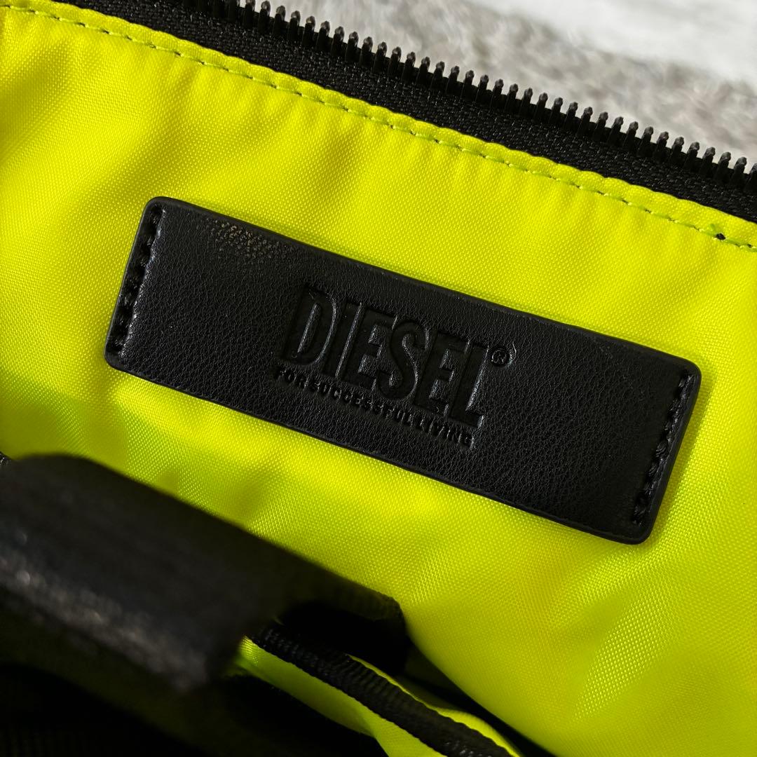 【極美品】DIESEL ディーゼル 2WAYブリーフケース 黒 PC可 レザー