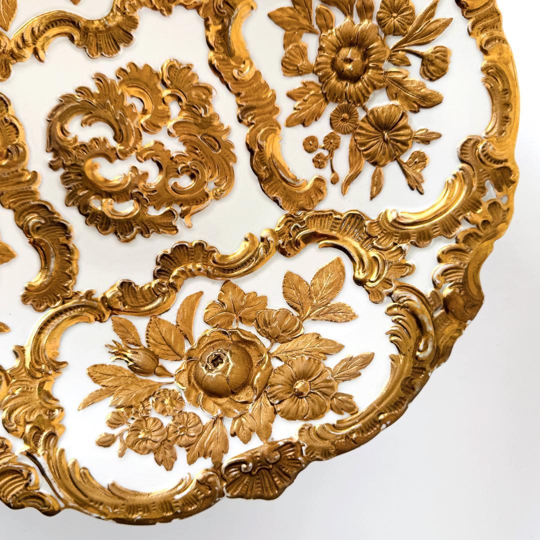 ☆マイセン☆1級品 プレート ゴールドグランツ バラ 28cm プレート