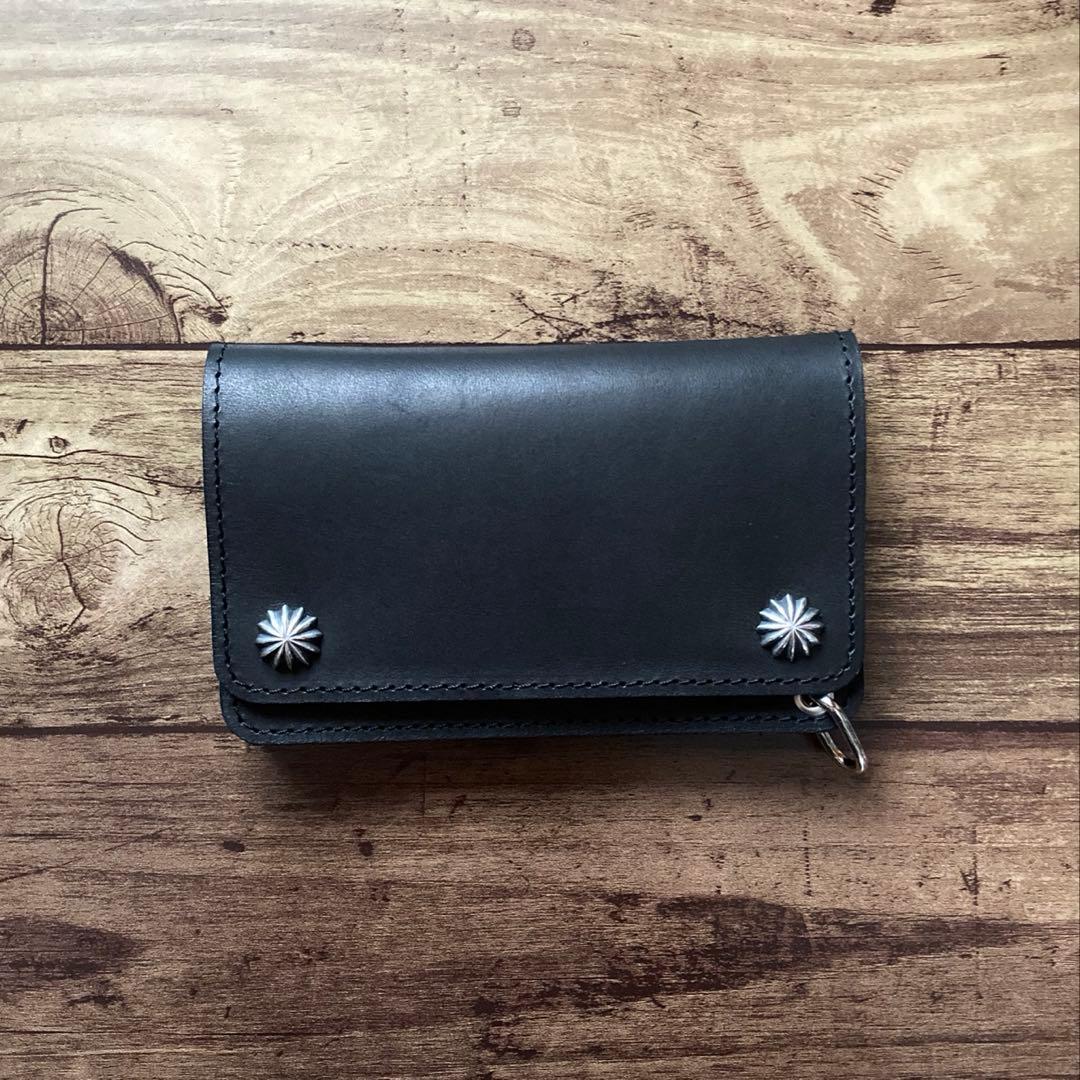 【お札を折らずに収納】COW CRUST トラッカーウォレット150（ミドル）