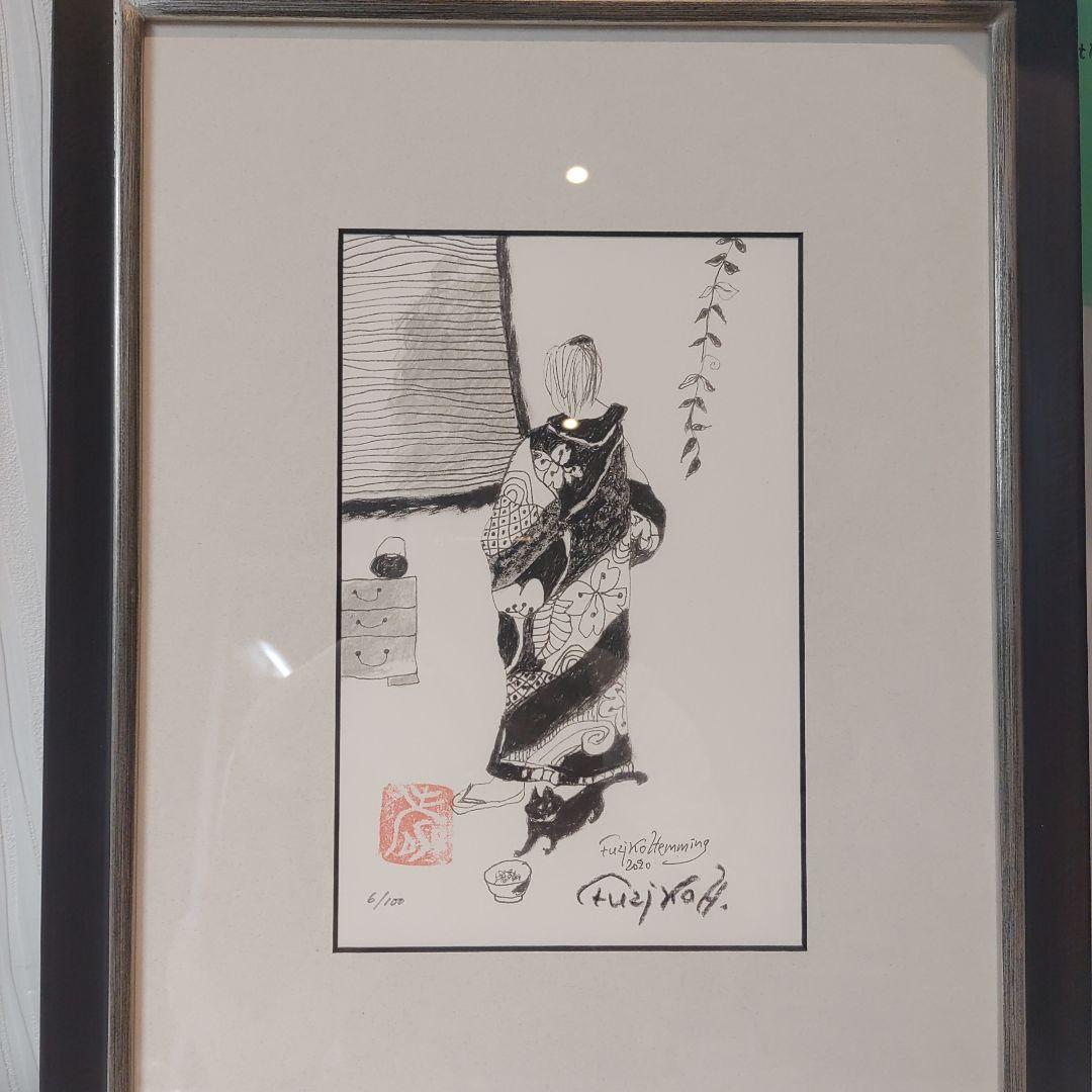 フジコ・ヘミング絵画アートリトグラフ