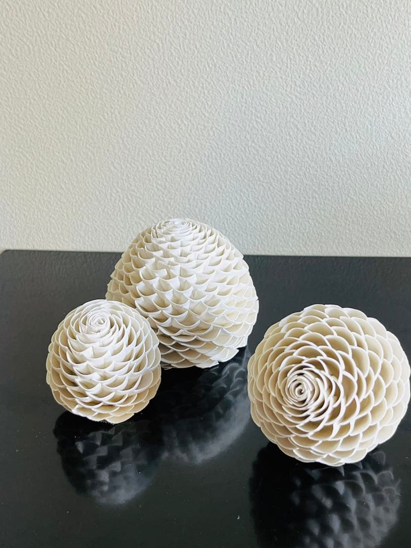 山元規子　オブジェ　陶ー卵殻ー　　（L）見立て　茶室飾　茶道　インテリア　アート