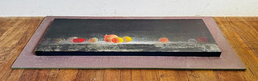 2001年 藤井武 油彩 F22号 縦24cm 横66cm 世界に1枚の