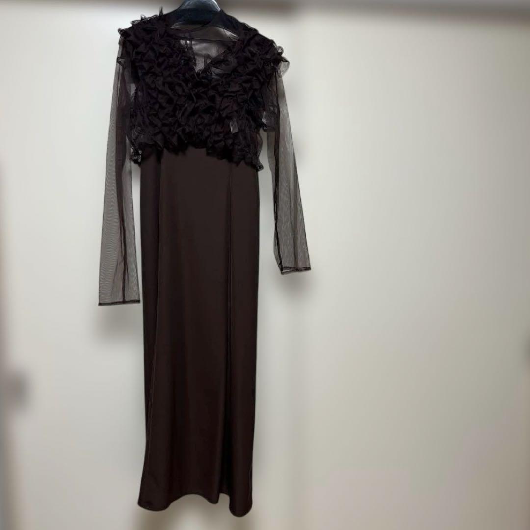 atlo オケージョンドレス　ブラウン