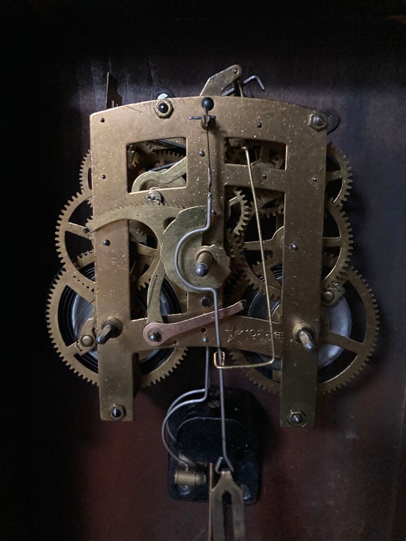 レッドテールChing chang gong 栄計舎 8日巻柱時計 稼働中