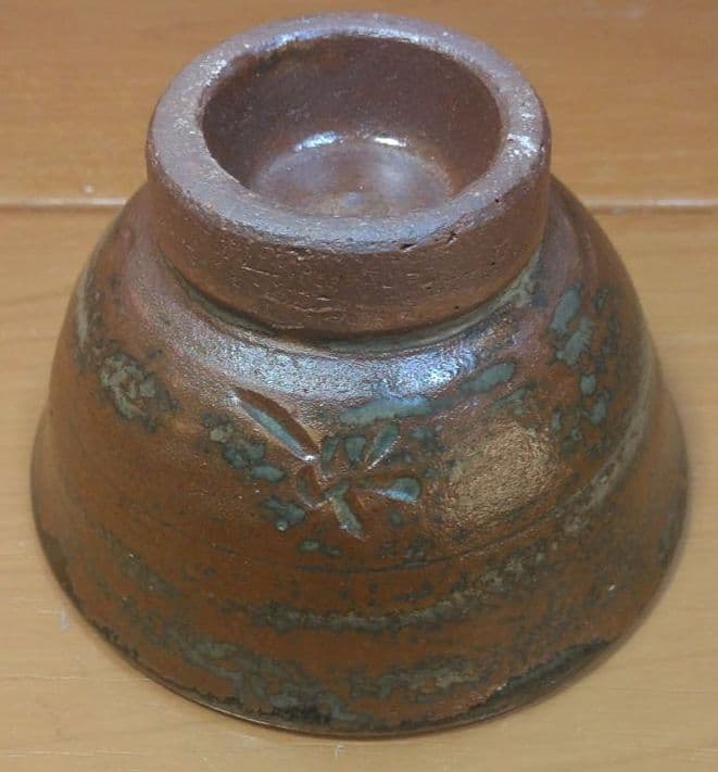 人間国宝 金城次郎 海老酒盃 栞 共箱 美品 やちむん 壺屋焼 壷屋焼