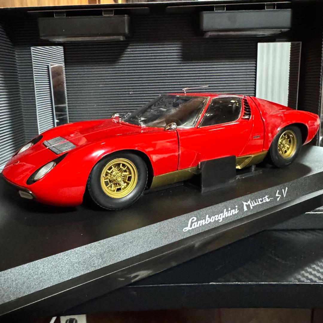 絶版未展示品 京商 1/18 ランボルギーニ ミウラ P400SV レッド