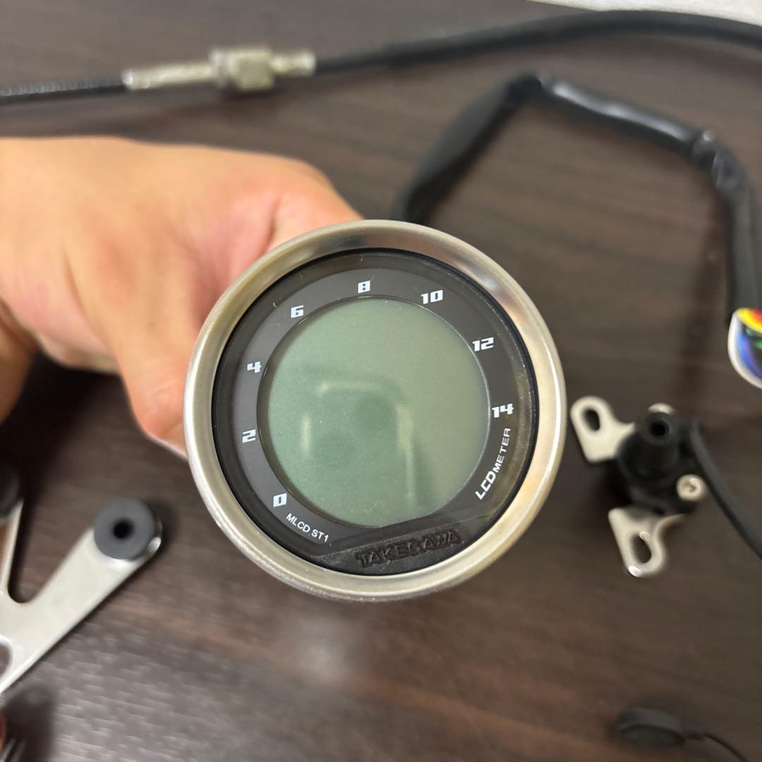 武川　ミディアムLCDスピード&タコメーター 12V車汎用　4mini モンキー 武川 ミディアムLCDスピード&タコメーター 12V車汎用 4mini モンキー