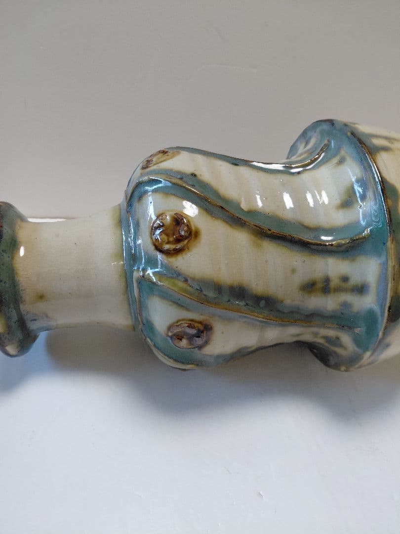 琉球壺屋焼　小橋川源慶作　ゲンケイ印あり　　約34センチ　最終価格