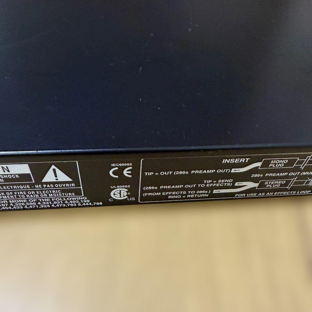 【定番】dbx 286s マイクプリアンプ チャンネルストリップ コンプレッサー