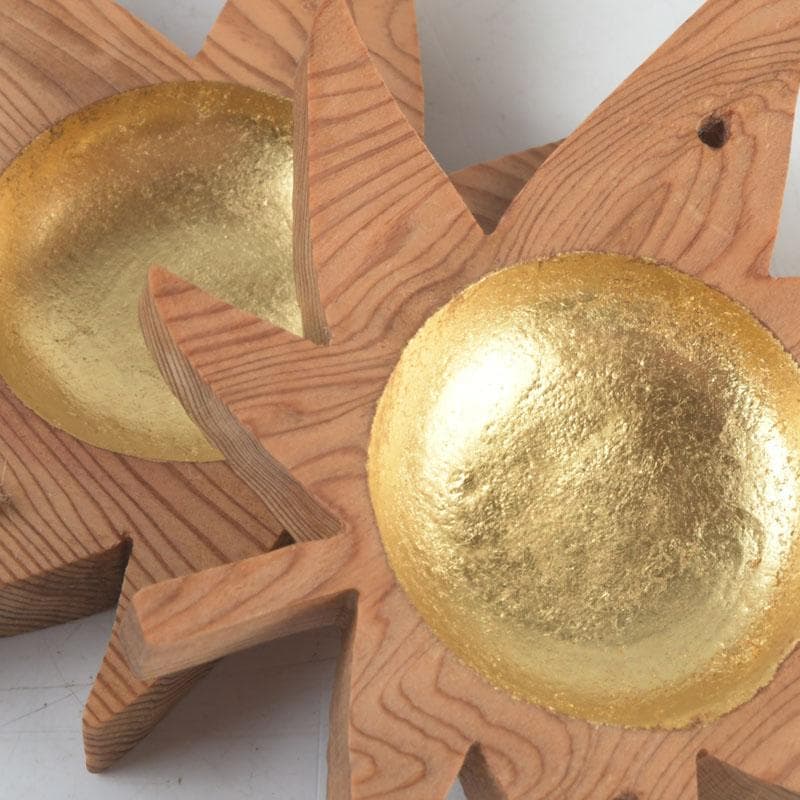 茶道具 石津外記作 屋久杉 内金溜 楓香合 共箱 V 9276