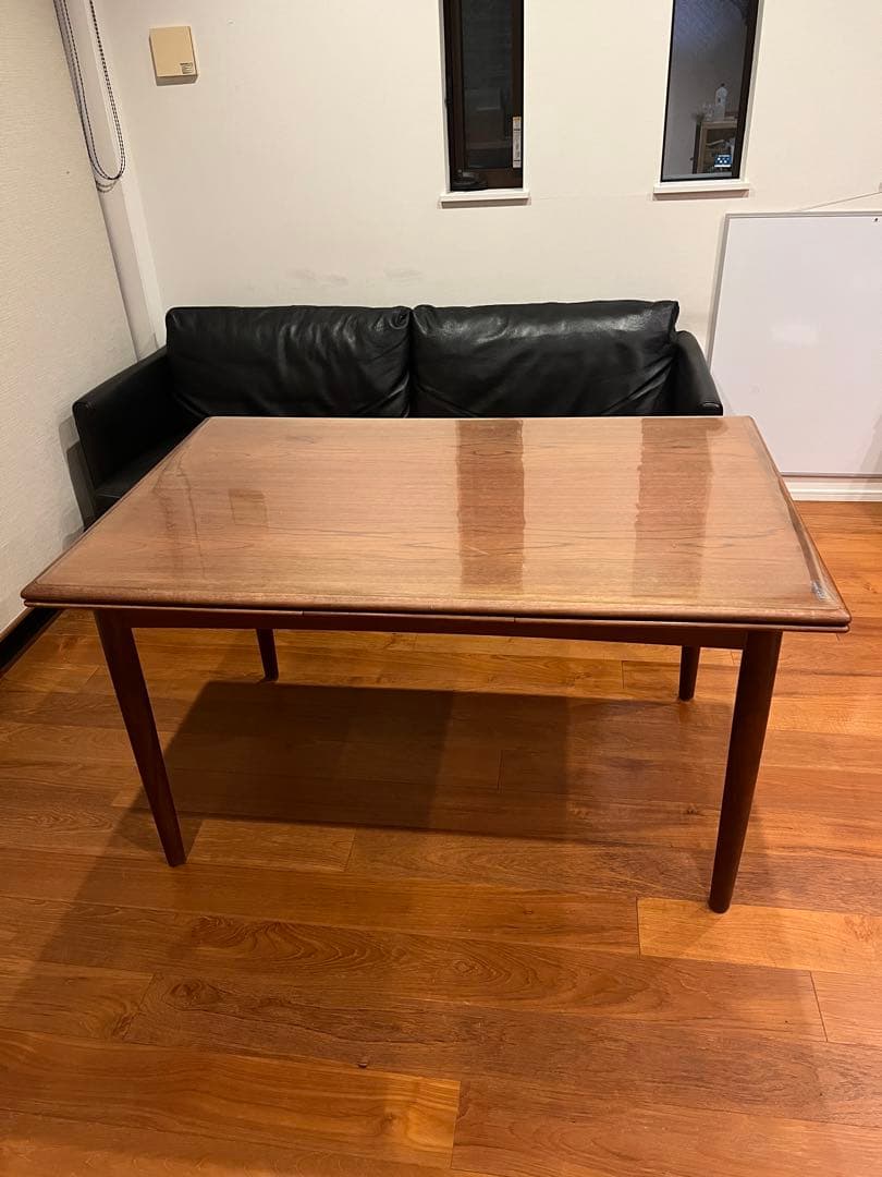 北欧家具　ヴィンテージ　デンマーク　チーク　ドローリーフテーブル