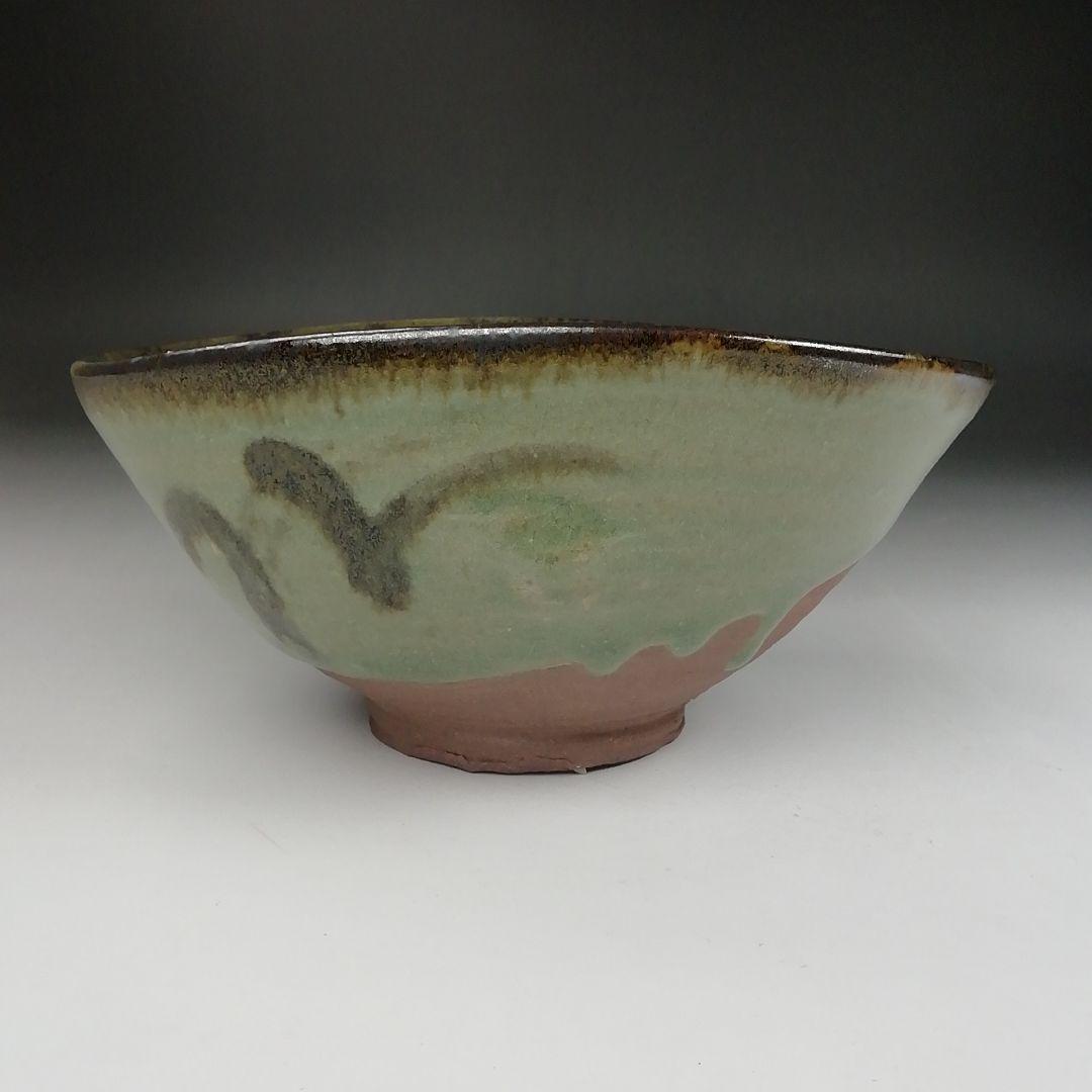 T517 茶碗 『絵唐津』『松古窯 佐久間勝山』 共箱 抹茶碗 茶道具