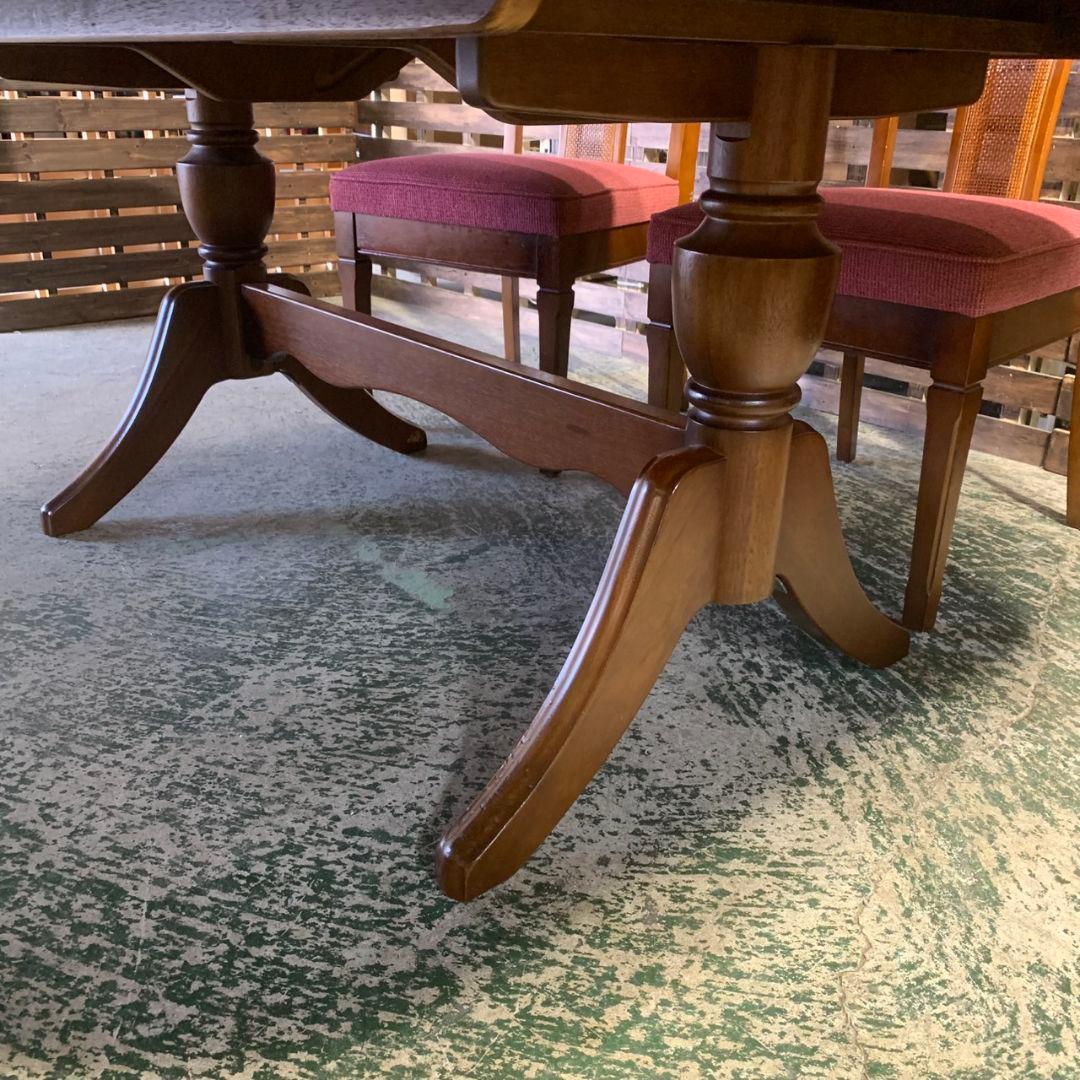 J715 マルニ木工 地中海 ダイニングテーブル チェアセット 伸縮性