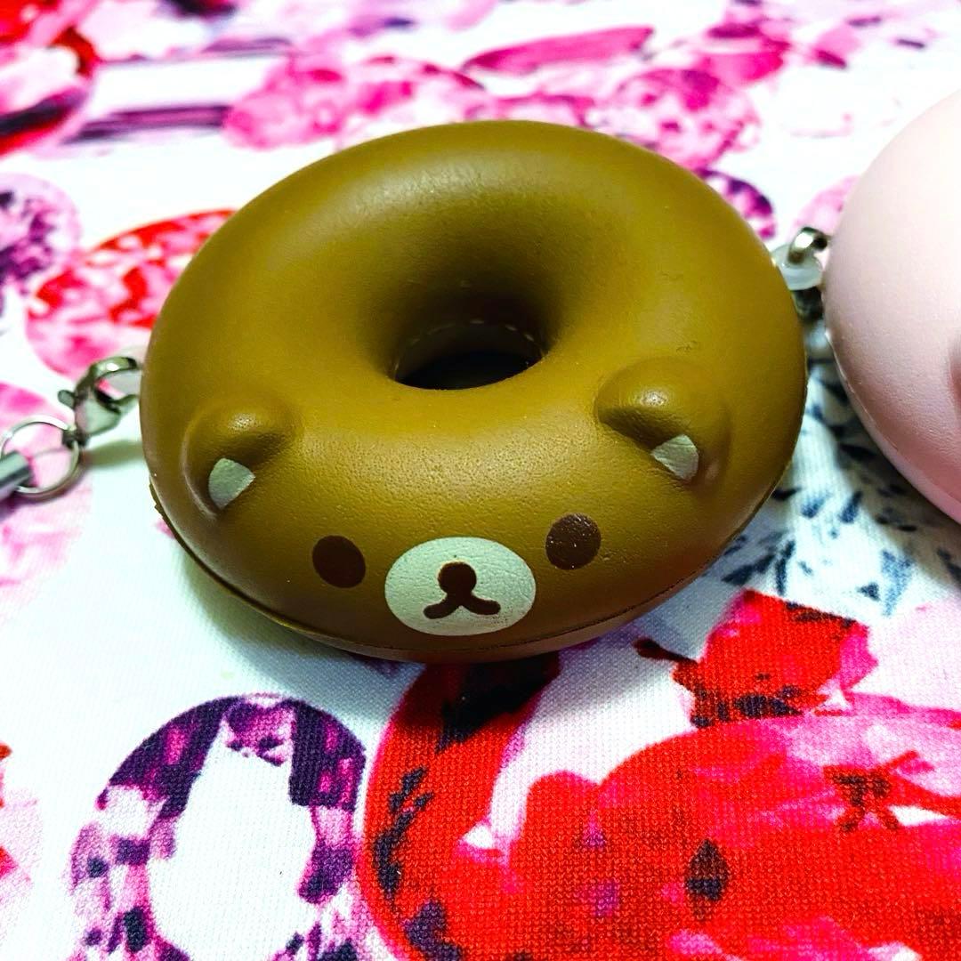 つんで、もちふわ。リラックマ♡ストラップ♡キーホルダー♡ドーナツ♡スクイーズ♡