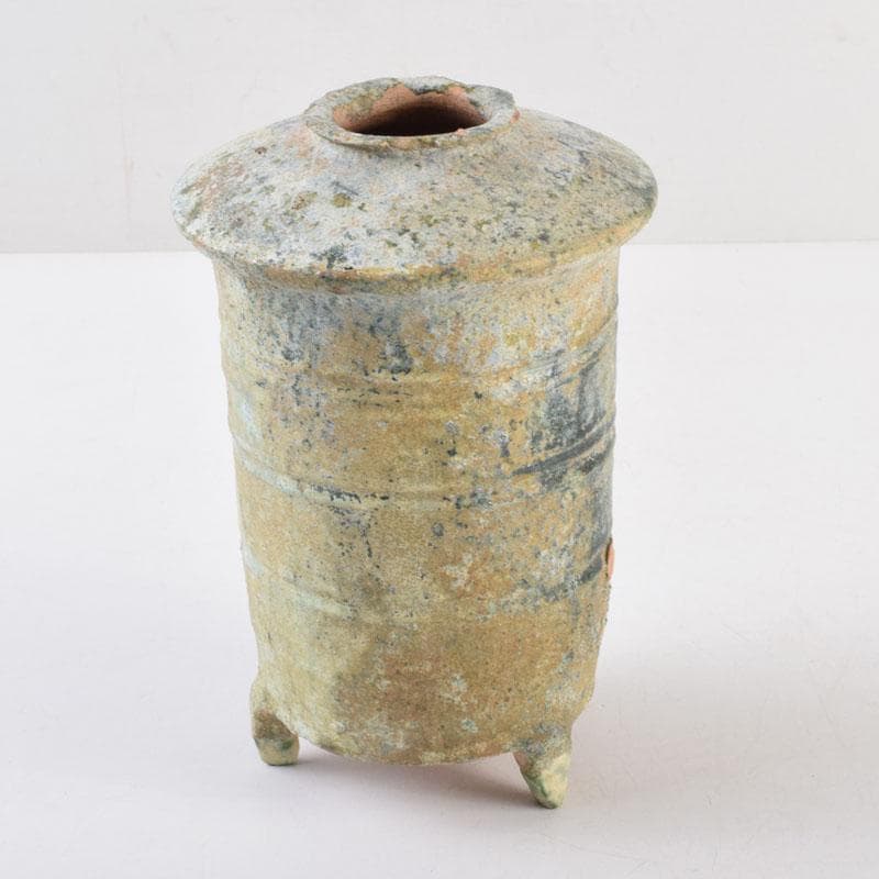 中国　漢緑釉　銀化　穀物倉　C　9229 中国 漢緑釉 銀化 穀物倉 C 9229