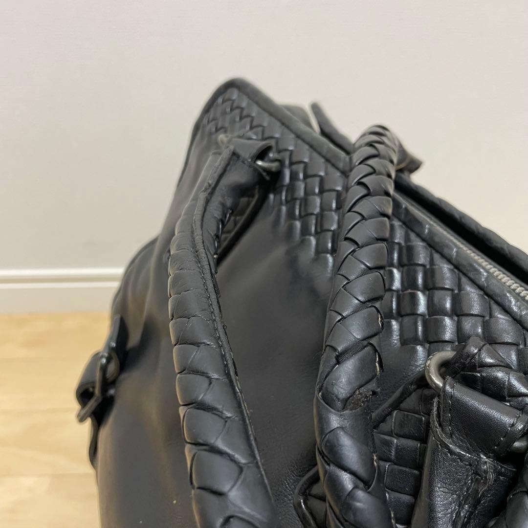 ■BOTTEGA VENETA（ボッテガ）良品 /ハンドバッグ/ ブラック 黒