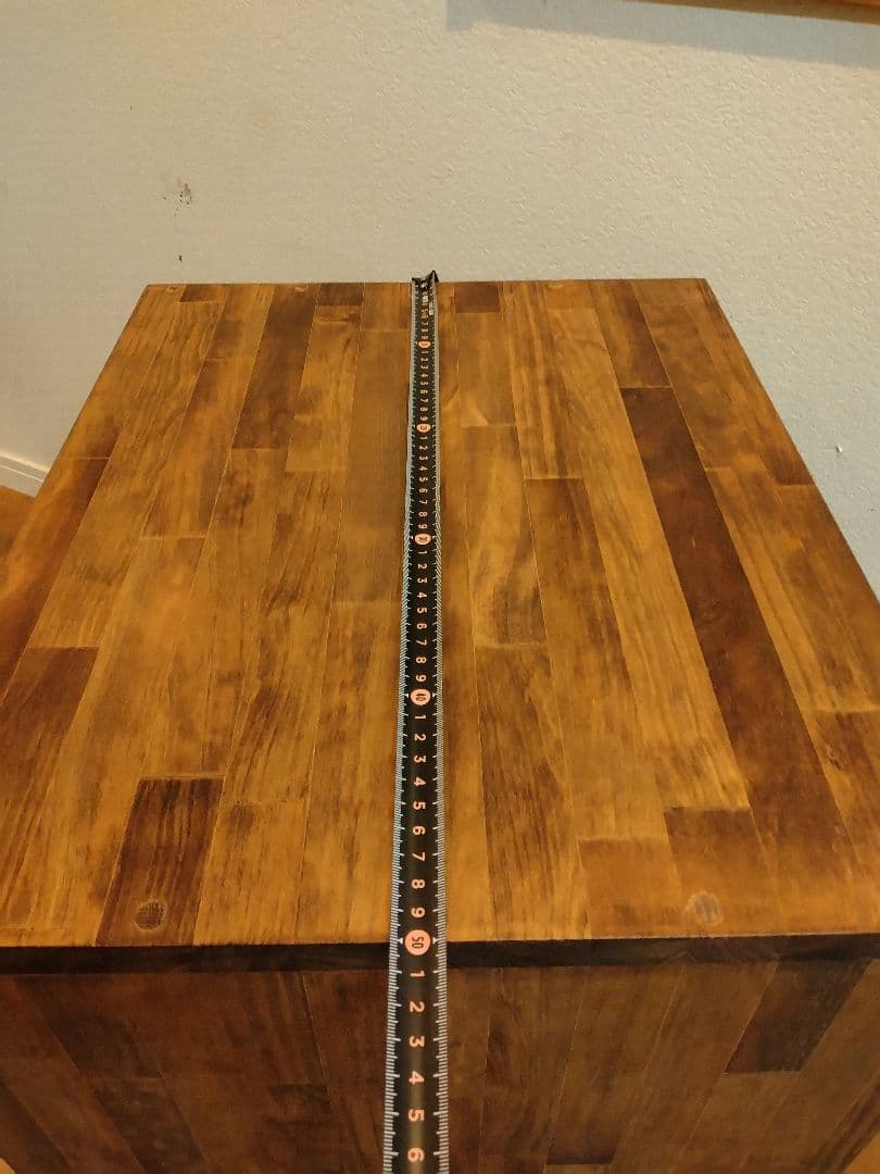 木製 ハンドメイド オーダー コの字 ワトコオイル 踏み台 サイド