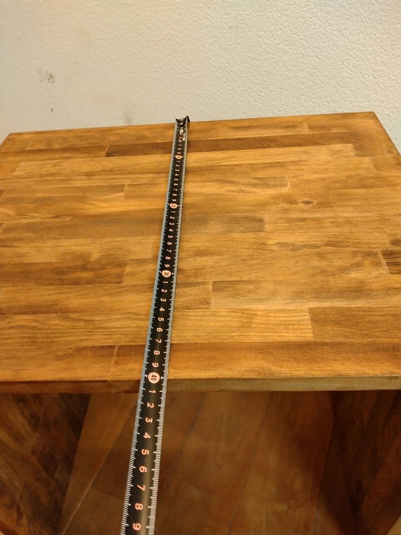 木製 ハンドメイド オーダー コの字 ワトコオイル 踏み台 サイド