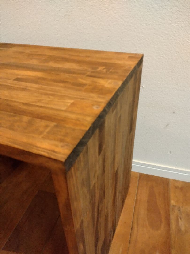 木製 ハンドメイド オーダー コの字 ワトコオイル 踏み台 サイド