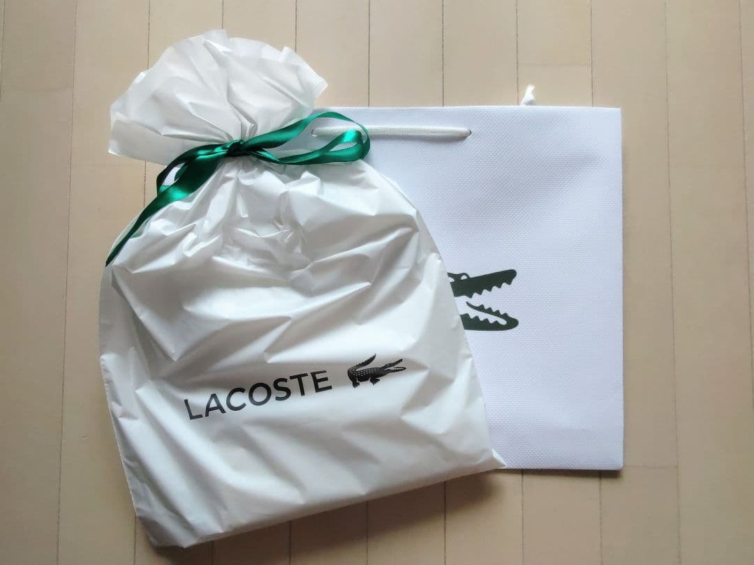 ラコステ スキッパーネックポロシャツ M ホワイト