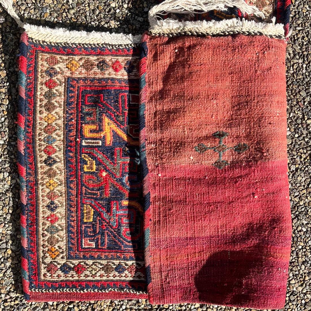 アンティーク キリム/スマック織 アフシャール族の塩袋 手織り