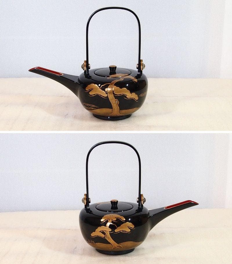 高級・良品】輪島塗 五島屋謹製 光甫作 松島蒔絵 屠蘇器 三つ揃