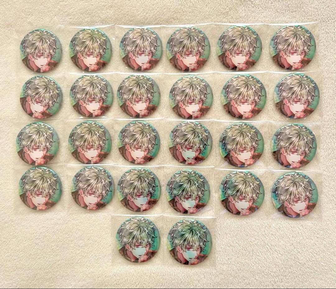 悪魔執事と黒い猫 あくねこ ハナマル Birthday オーロラ缶バッジ 悪魔