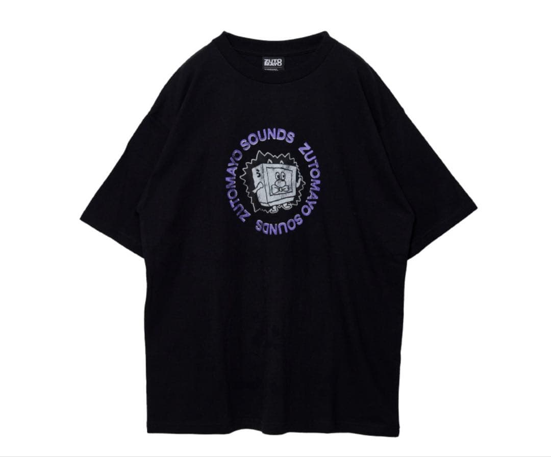 ずっと真夜中でいいのに。強TV Tee (Black) XL 強TV Tee (Black) - ZUTOMAYO MART