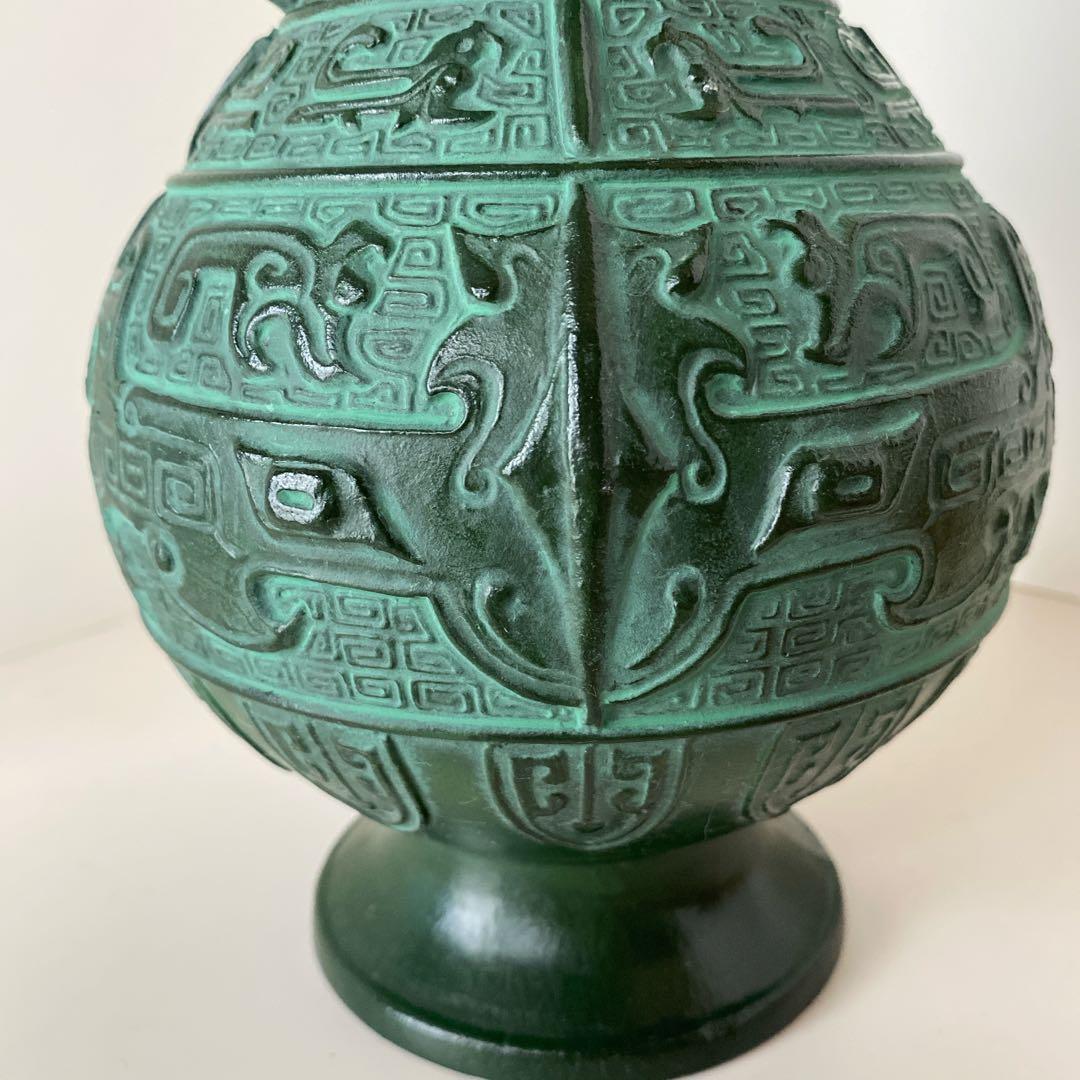 銅器 青銅花瓶 鋳芸花器 高岡銅器 青銅 花瓶 古道具 アンティーク