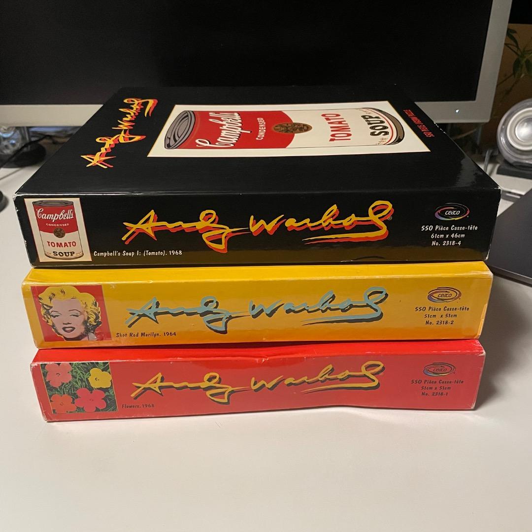 アンディーウォーホル 貴重 90年代 アメリカ製 ジグソーパズル 3式