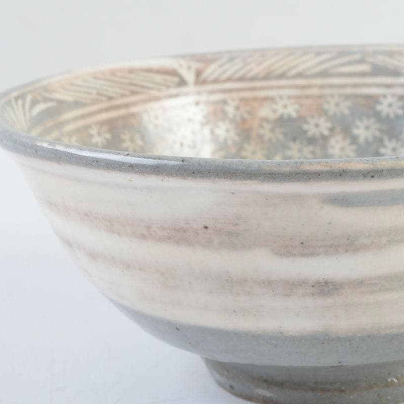 茶道具 金海駕洛窯 三島 数茶碗 五客 共箱 V 9468